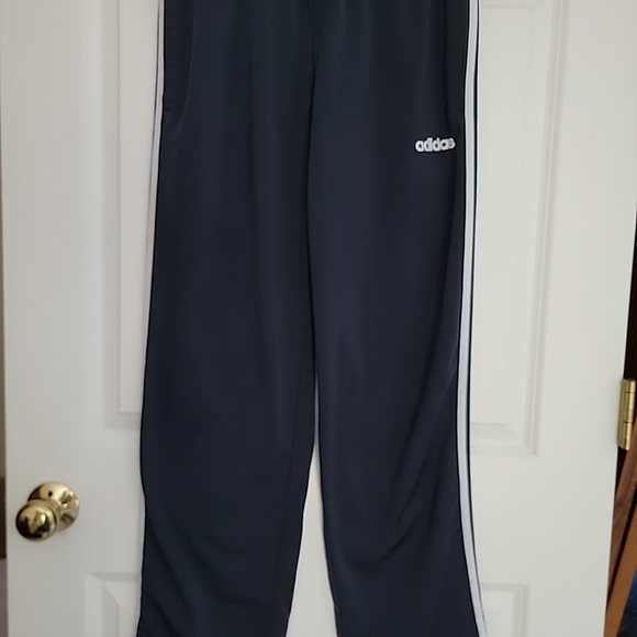 Adidas Essentials Mens Tricot Pants, Size L, Regular Leg, Blue and White - Picture 1 of 10